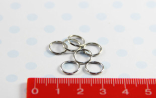 Кольцо для бус R-07 7мм 50 шт №02 под никель