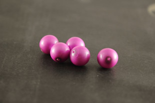 Бусины Чехия "PRECIOSA" под жемчуг 131 10 011 10 мм 5 шт сиреневый/неон (neon lilac)