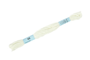 Нитки для вышивания " Gamma" декоративные " МУЛИНЕ Cloud" 100% полиэстер 6 м №09 молочный