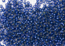 Бисер Япония MIYUKI Seed Beads 15/0 5г 1653 окрашенный сумеречный синий полуматовый серебряная линия внутри